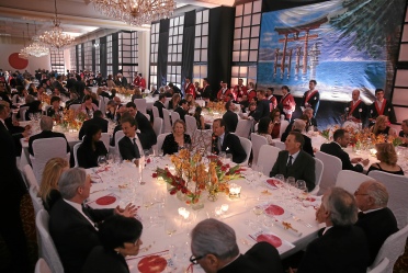 The dining room at the Gourmet Festival finale gala